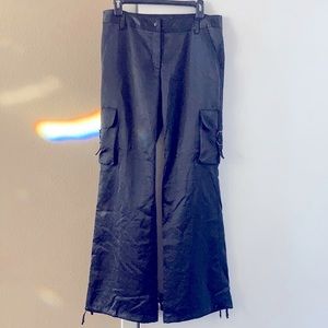 Satiny Cargo Trousers!